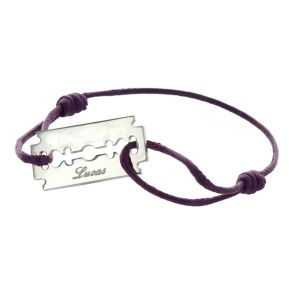 Armband Rasierklinge mit Gravur Armband Rasierklinge mit Gravur