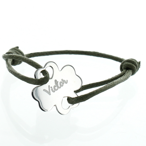 Armband schönes Kleeblatt mit Gravur