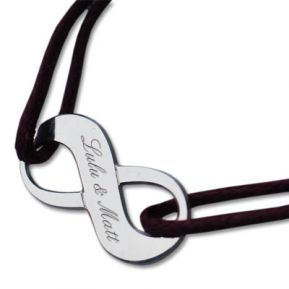 Armband Unendlichkeit mit Gravur Armband Unendlichkeit mit Gravur