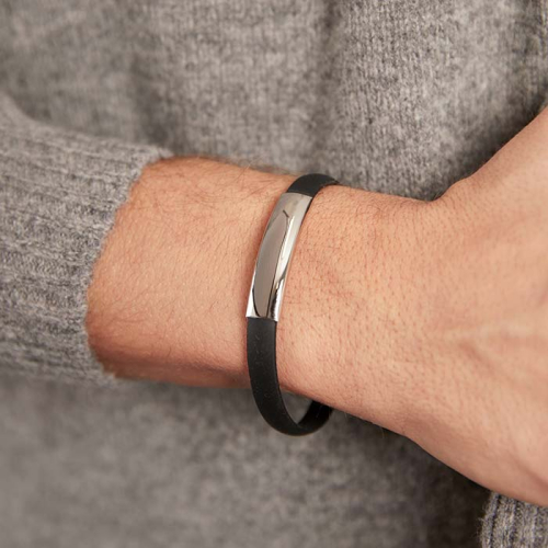  Kautschuk-Armband mit Gravur - 8081