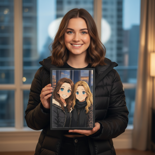 Manga-Stil-Portr&auml;t nach einem Foto