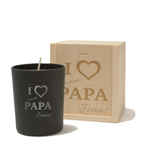 Personalisierte Kerze für Papa