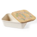 Brotdose mit Blumenmotiv