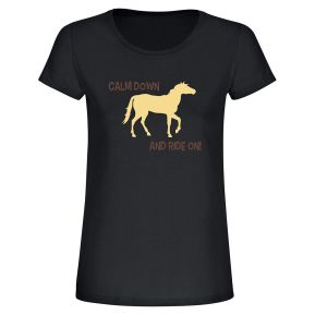 T-Shirt "Calm down and ride on"