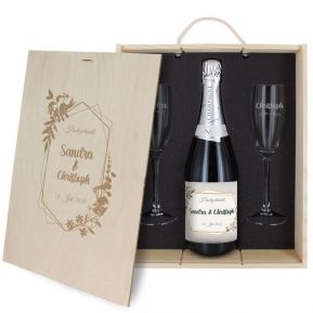 3-teiliges Champagner-Set Hochzeit