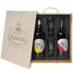 Bierkiste 4 Stück Label personalisiert 