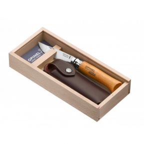 Geschenkset Opinel Nr. 8 Carbon mit Gravur