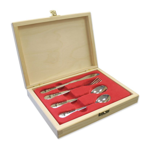 Personalisiertes Kinderbesteck-Set - Flamingo