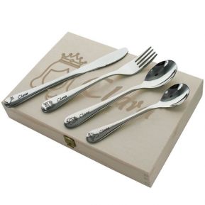 Personalisiertes Kinderbesteck-Set - Prinzessin Personalisiertes Kinderbesteck-Set - Prinzessin