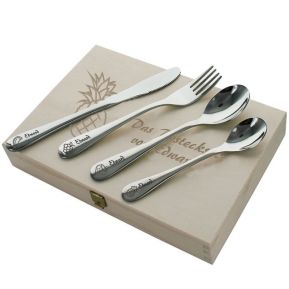 Personalisiertes Kinderbesteck-Set - Früchte Personalisiertes Kinderbesteck-Set - Früchte