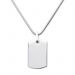 Halskette Dog-Tag silber