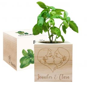 Ecocube mit Gravur Design Liebe