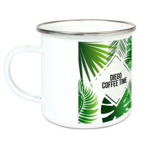 Personalisierte Emaille-Tasse Summertime