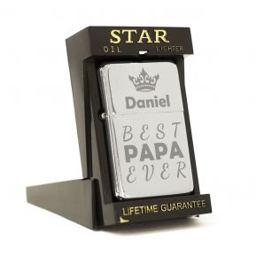 Feuerzeug Star mit Gravur für Papa Feuerzeug Star mit Gravur für Papa
