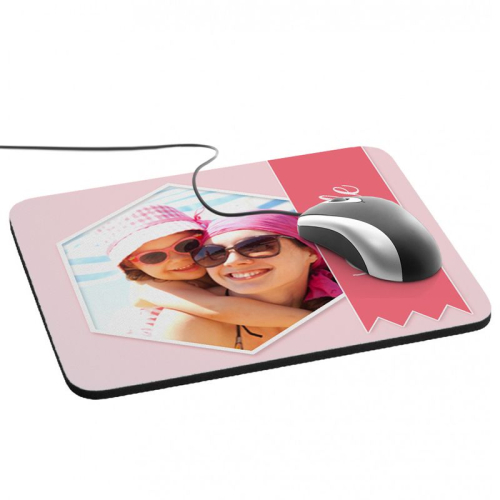 Foto-Mousepad mit Band rosa