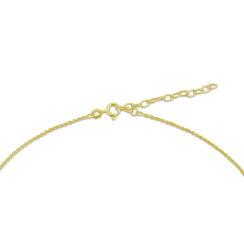 Fußkette mit Namen - vergoldet