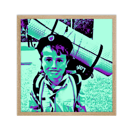 Gerahmtes Pop-Art-Poster