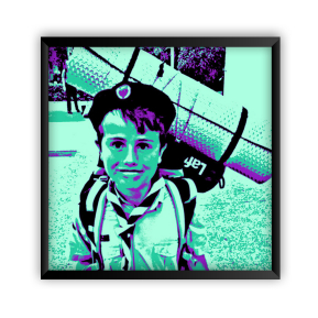 Gerahmtes Pop-Art-Poster Gerahmtes Pop-Art-Poster
