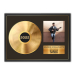Gerahmtes Poster Goldene oder Platin-Schallplatte mit Foto
