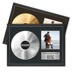 Gerahmtes Poster Goldene oder Platin-Schallplatte mit Foto Gerahmtes Poster Goldene oder Platin-Schallplatte mit Foto
