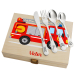 Geschenkset Feuerwehrauto mit personalisiertem Besteck Geschenkset Feuerwehrauto mit personalisiertem Besteck