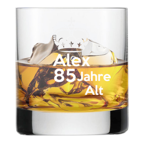 Whiskyglas mit Gravur zum Geburtstag