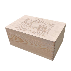 Gravierte Aufbewahrungsbox Prinzessin