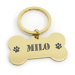 Gravierte Hundemarke in Knochenform Gravierte Hundemarke in Knochenform