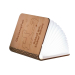 Gravierte Lampe in Buchform Tiere