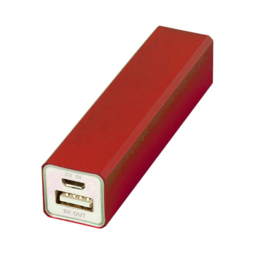 Gravierter Powerbank rot