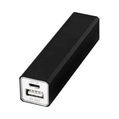 Gravierter Powerbank schwarz