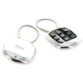 Gravierter Schlüsselanhänger - Tic Tac Toe