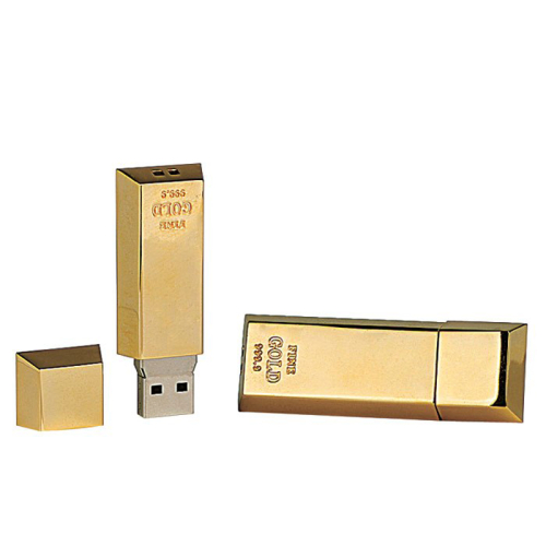 Gravierter USB-Schlüssel - Goldbarren