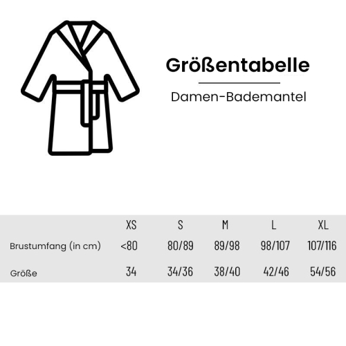 Samt Bademantel für Frauen