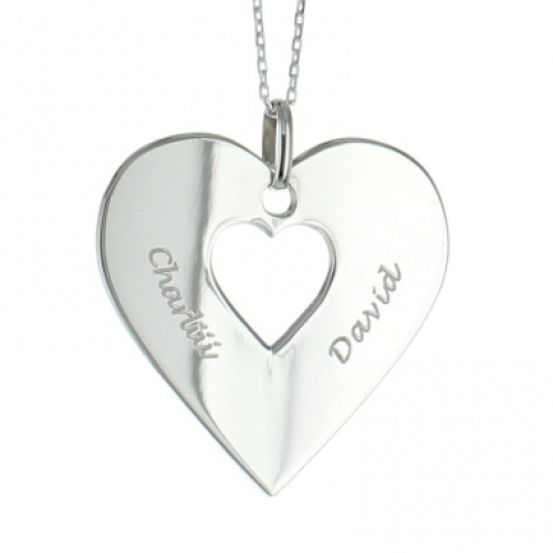 Halsband Herz aus Silber