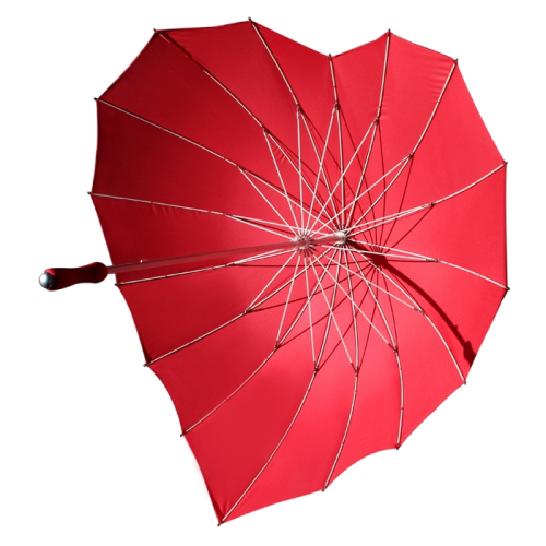 Herz-Regenschirm mit Gravur
