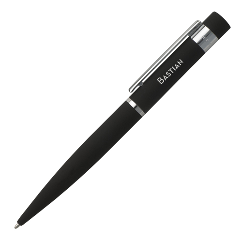 Kugelschreiber Hugo Boss New Loop schwarz mit Gravur