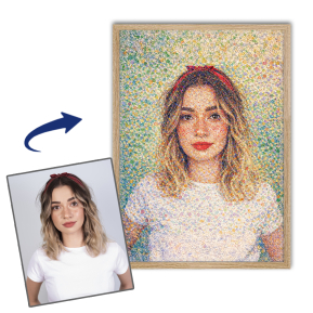 Impressionistisches Portr�t nach einem Foto