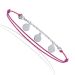 Kinderarmband 3 Medaillons Fuchsia