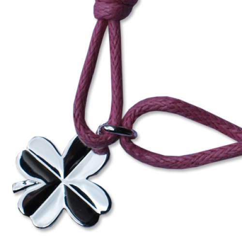 Kinderarmband Kleeblatt graviert