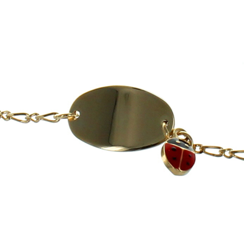 Kinderarmband Marienkäfer mit Name