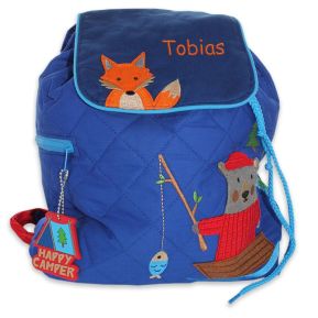 Kinderrucksack Bären und Fuchs mit Name