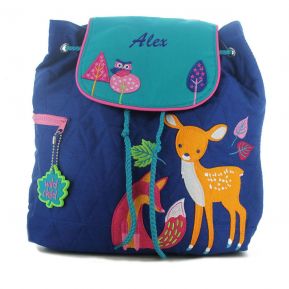 Kinderrucksack Waldtiere mit Name
