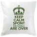 Kissen Keep Calm personalisiert gruen