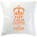 Kissen Keep Calm personalisiert orange