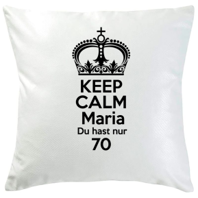 Kissen Keep Calm personalisiert Kissen Keep Calm personalisiert