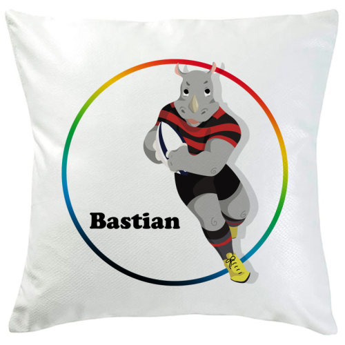 Kissen mit Personalisierung Mein Sport Rugby