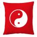 Personalisiertes Kissen rot Yin Yang