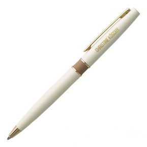 Kugelschreiber Nina Ricci Elfenbeinweiss mit Gravur