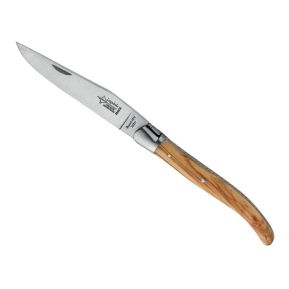 Graviertes Messer Laguiole Antan aus Olivenholz